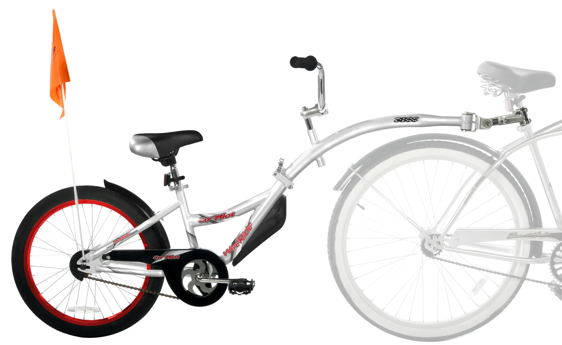 WeeRide co-pilot tandem attachment for kids